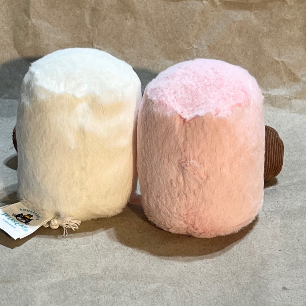 Jellycat Amuseable Marshmallows Pink White Plush Toy A2MARS - Picture 4 of 6